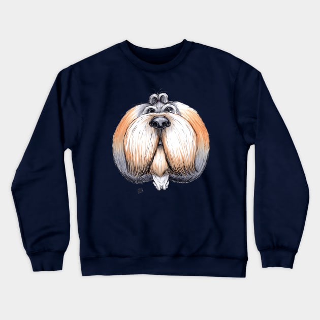 Shih Tzu Dog Crewneck Sweatshirt by obillwon